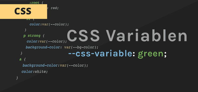 CSS Variablen ohne SASS